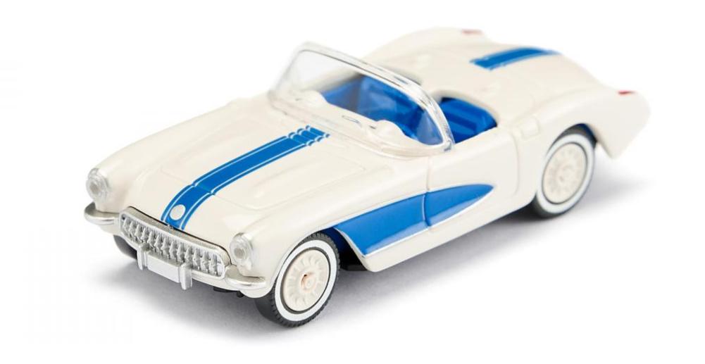 Produktbild WIKING 081905 1:87 Chevrolet Corvette - perlweiß/himmelblau 2 von 5
