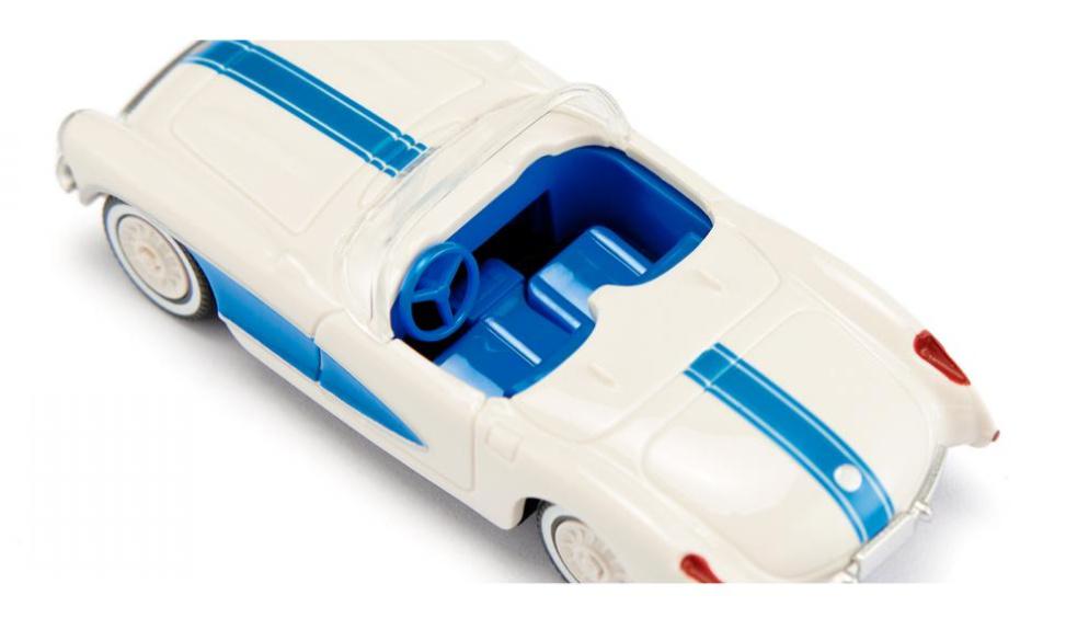 Produktbild WIKING 081905 1:87 Chevrolet Corvette - perlweiß/himmelblau 3 von 5