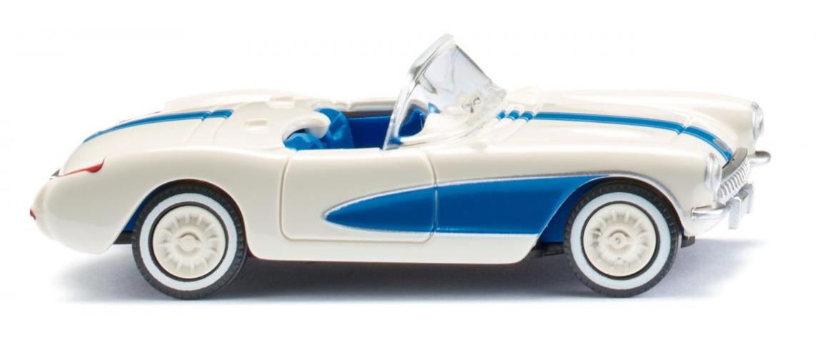 WIKING 081905 1:87 Chevrolet Corvette - perlweiß/himmelblau