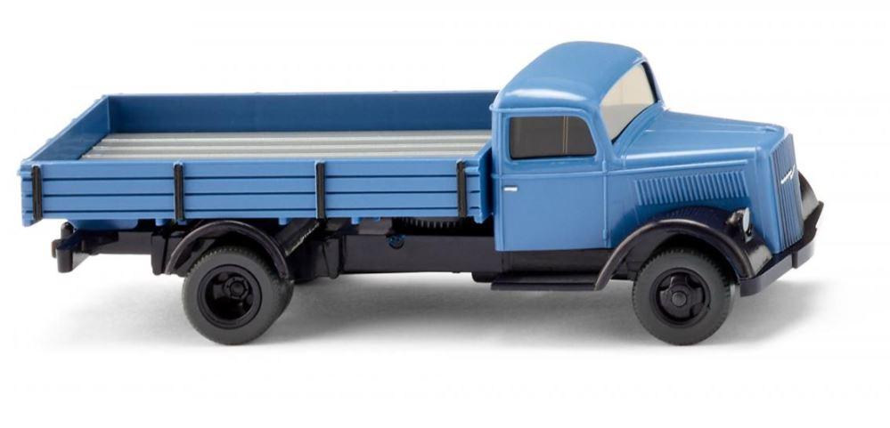 WIKING 084007 1:87 Pritschen-Lkw (Opel Blitz) - fernblau