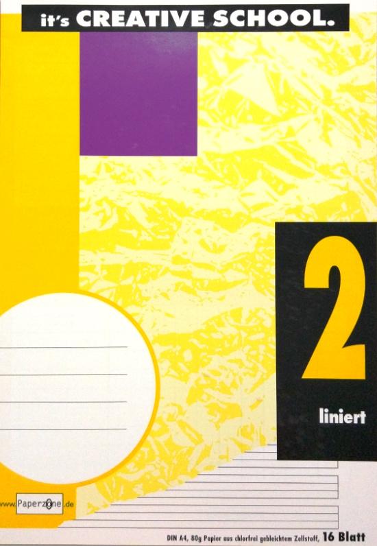 PAPERZONE Heft A4 Lineatur 2 16 Blatt