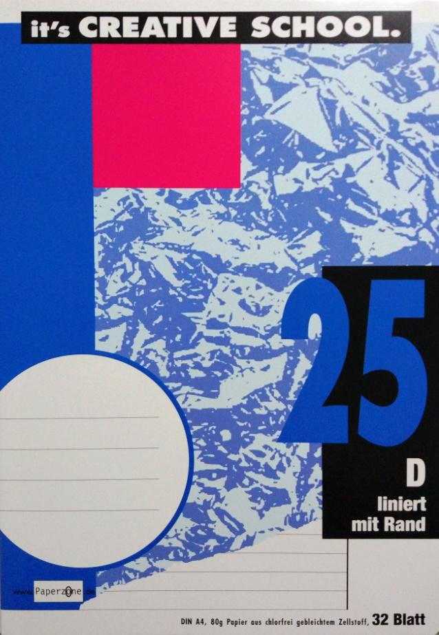 PAPERZONE Heft A4 Lineatur 25 32 Blatt