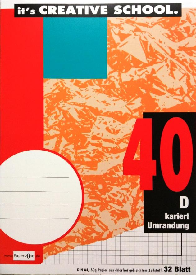 PAPERZONE Heft A4 Lineatur 40 32 Blatt