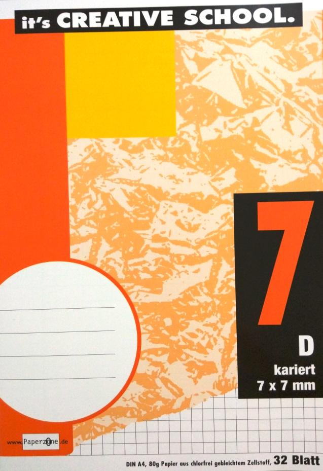 PAPERZONE Heft A4 Lineatur 7 32 Blatt