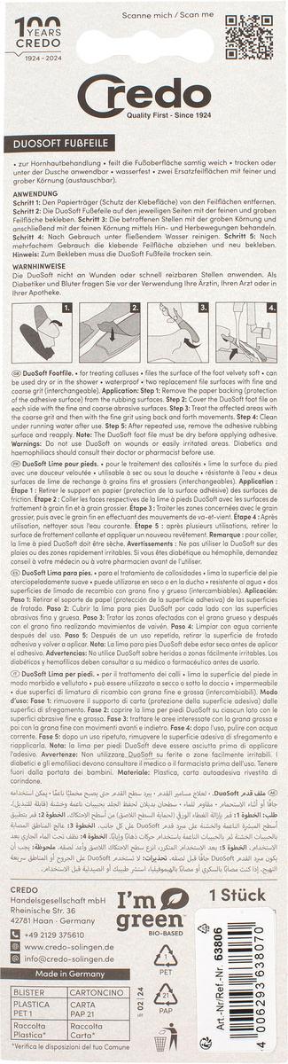 Produktbild Credo Fussfeile Duosoft Fussfeile&Feilenblatt 2 von 4
