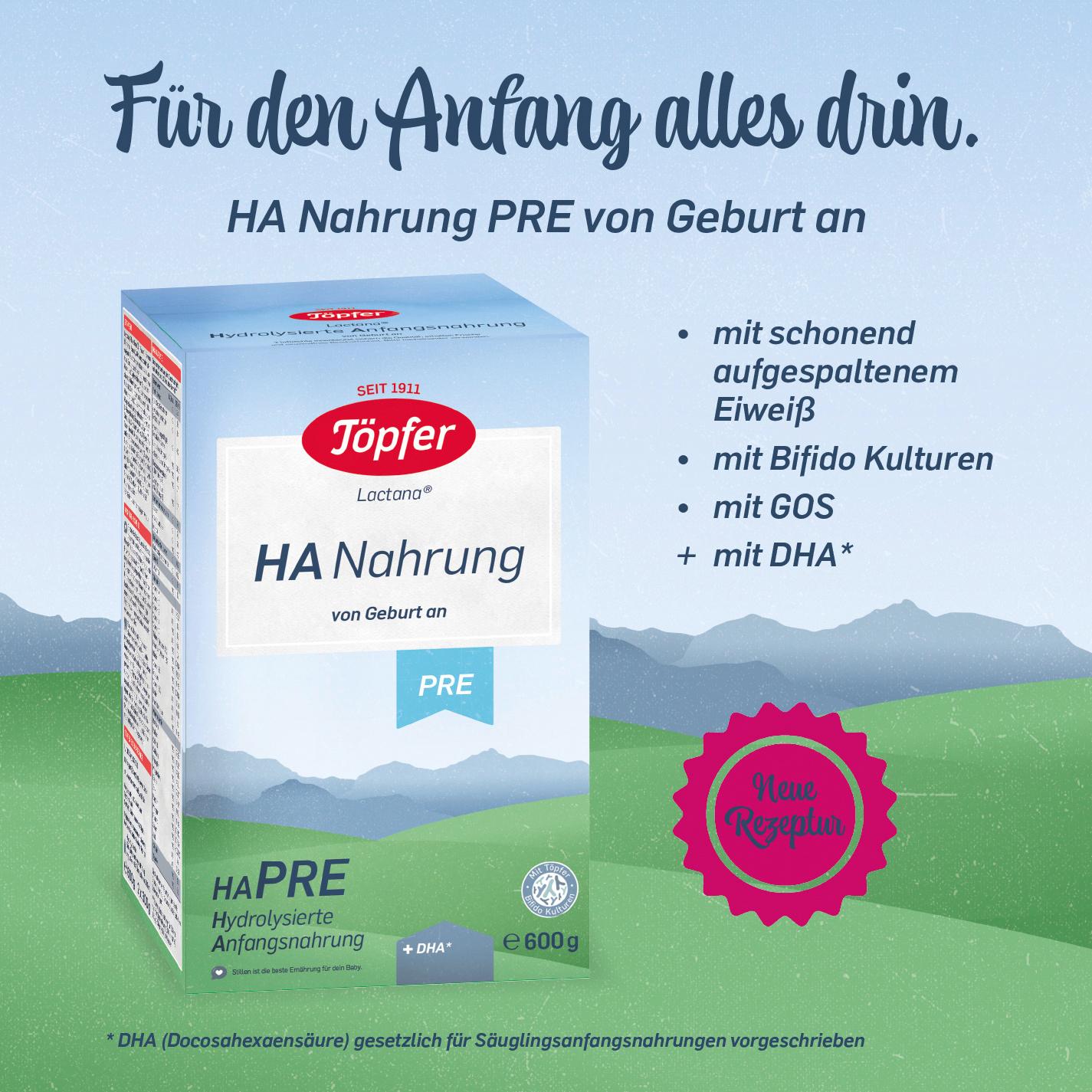 Produktbild Töpfer HA PRE Hydrolysierte Anfangsnahrung von Geburt an 6 von 8