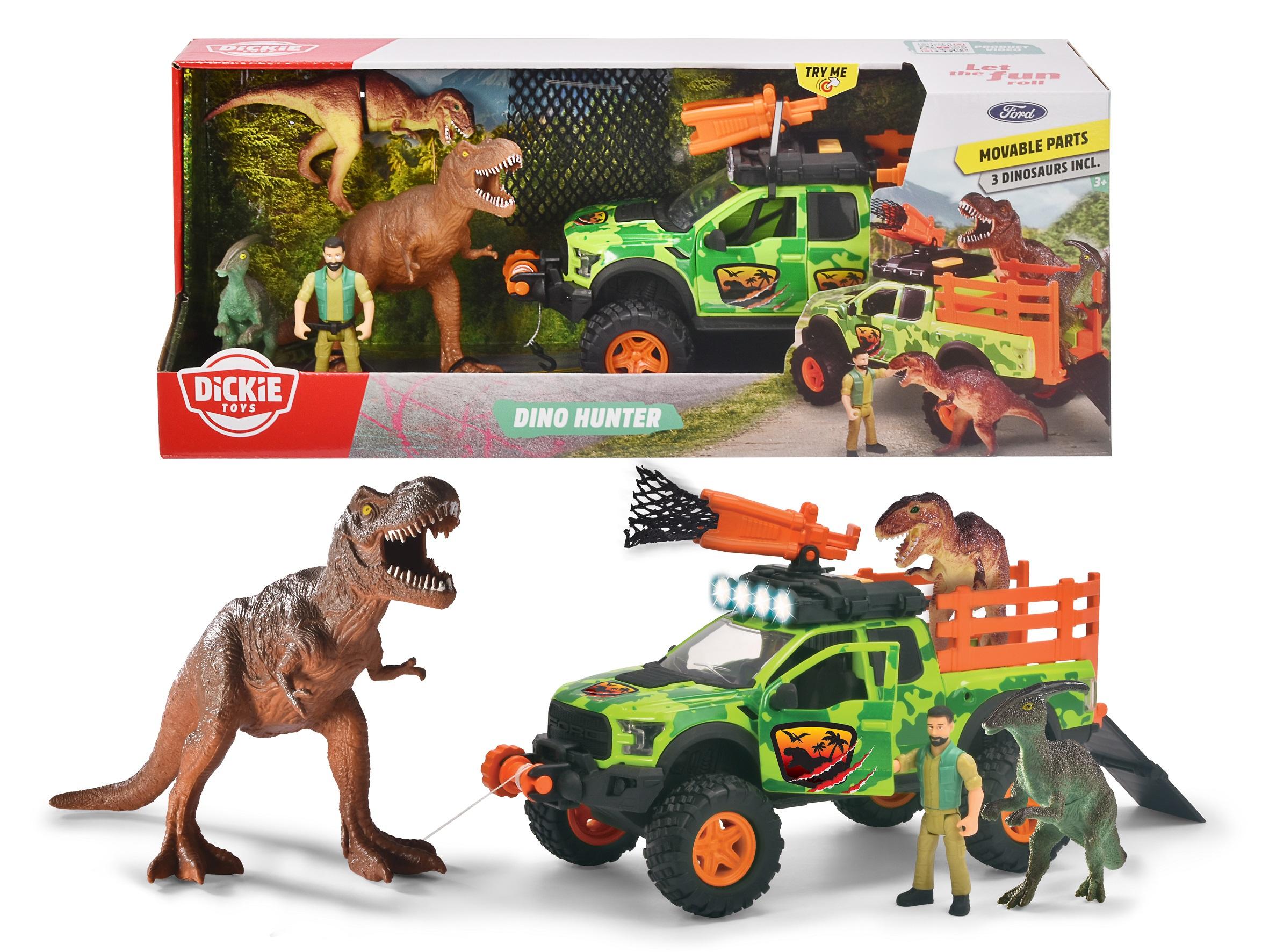 Dickie Toys - Dinosaurier-Fahrzeug Dino Hunter (25 cm)