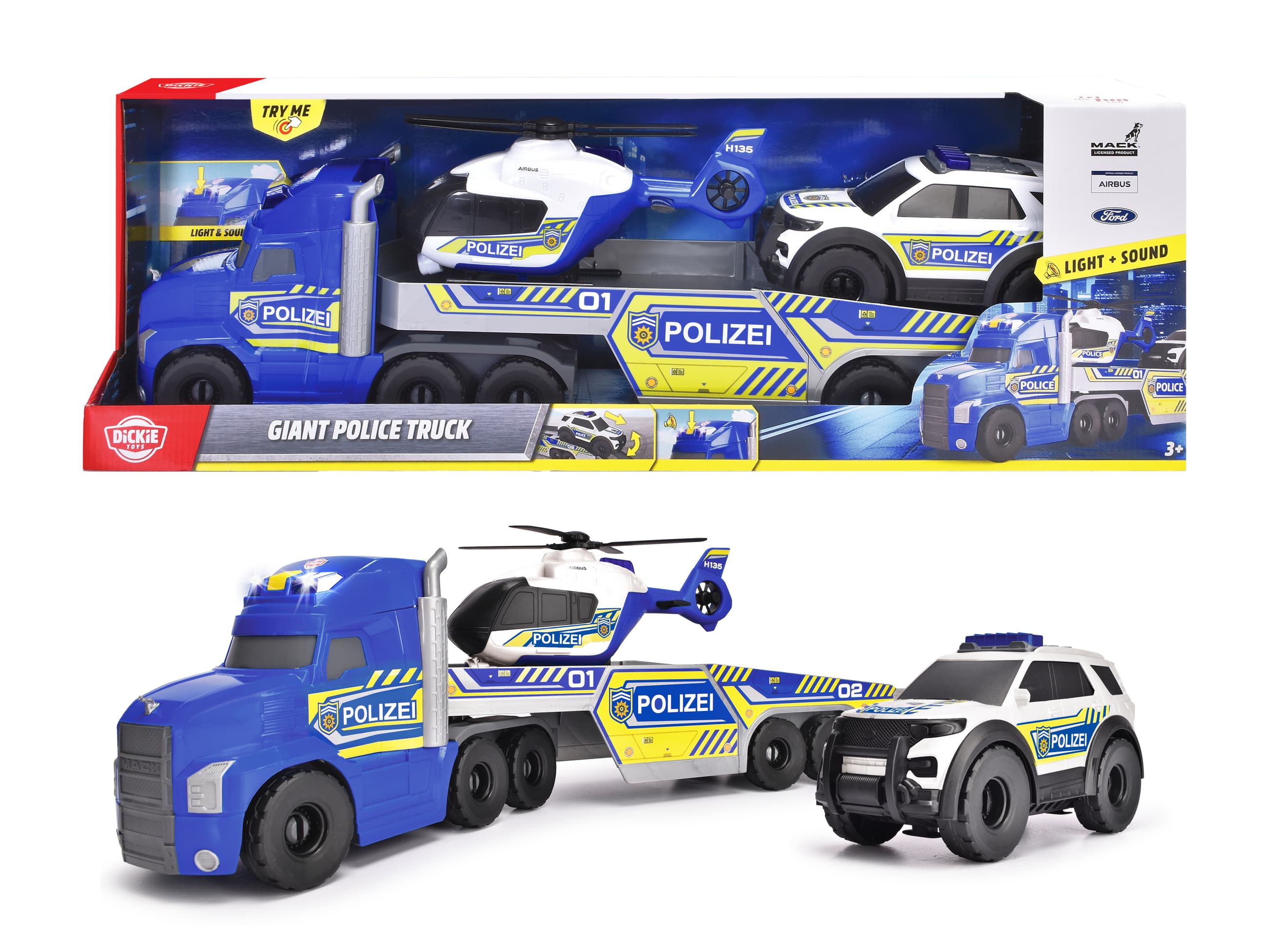 Dickie Toys - Giant Police Truck 