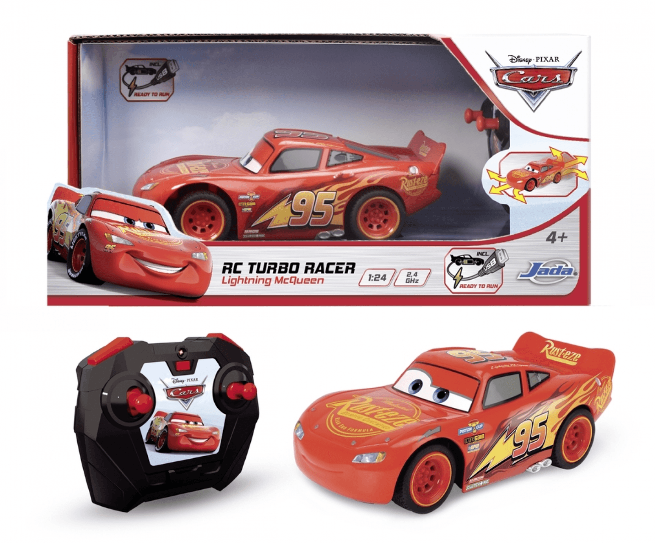 Dickie - RC Cars 3 Lightning McQueen Turbo Racer