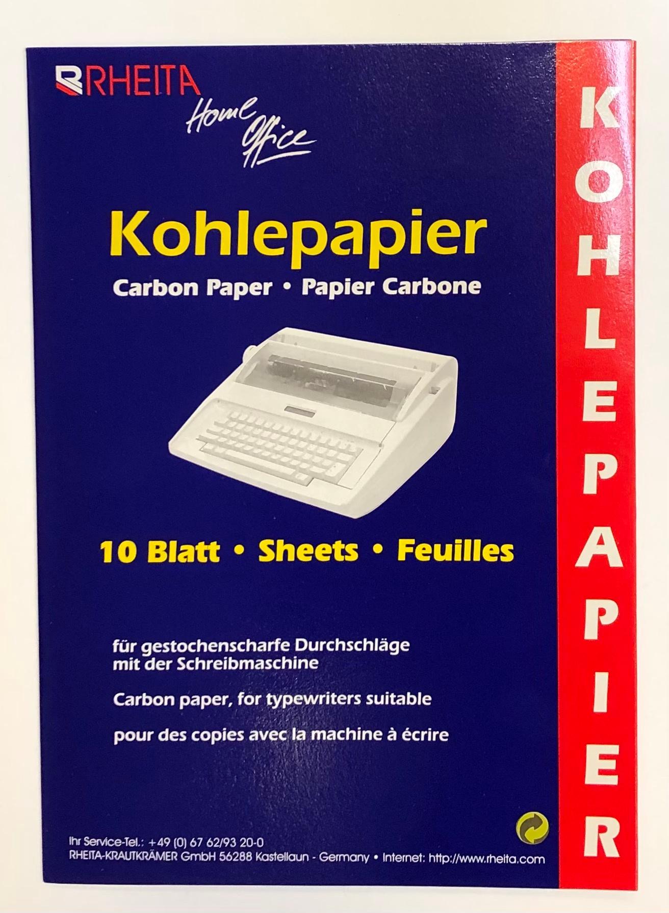 RHEITA Kohlepapier A4 schwarz