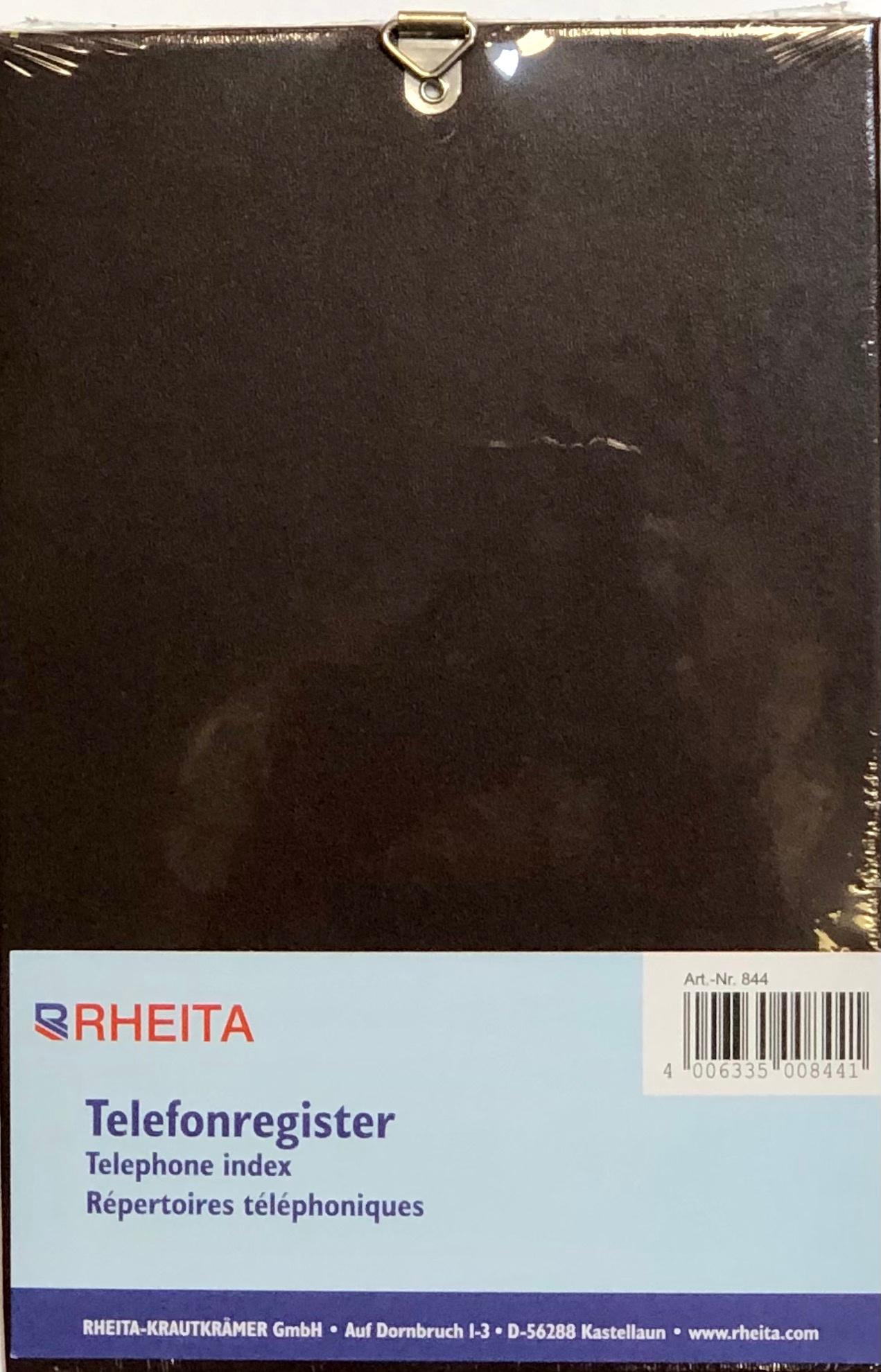 Produktbild RHEITA Adressen Schuppentelefonregister aus Kunstleder-Stepp 2 von 2