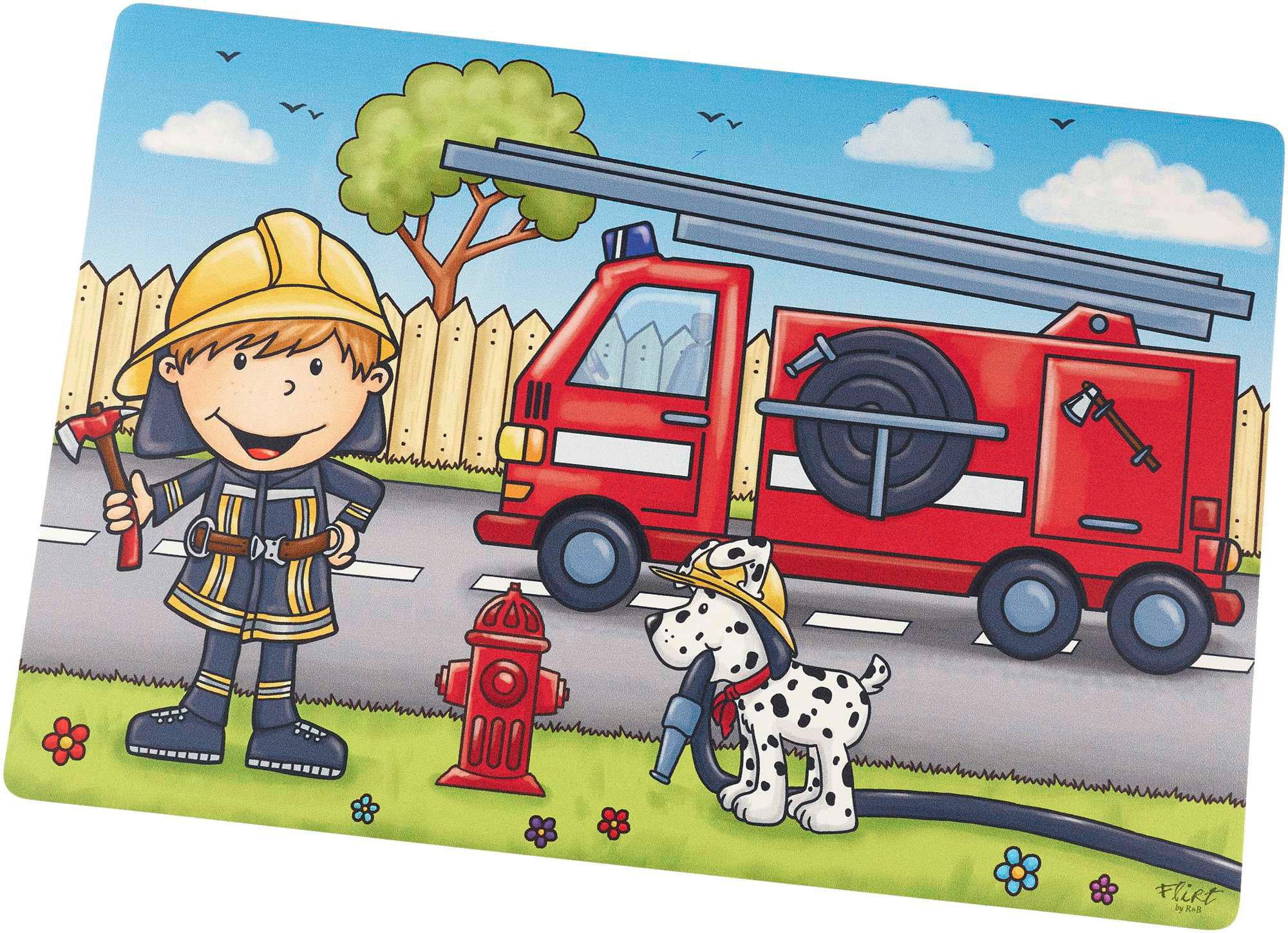Ritzenhoff&Breker Platzmatte Feuerwehrmann Bernie 30x45 cm