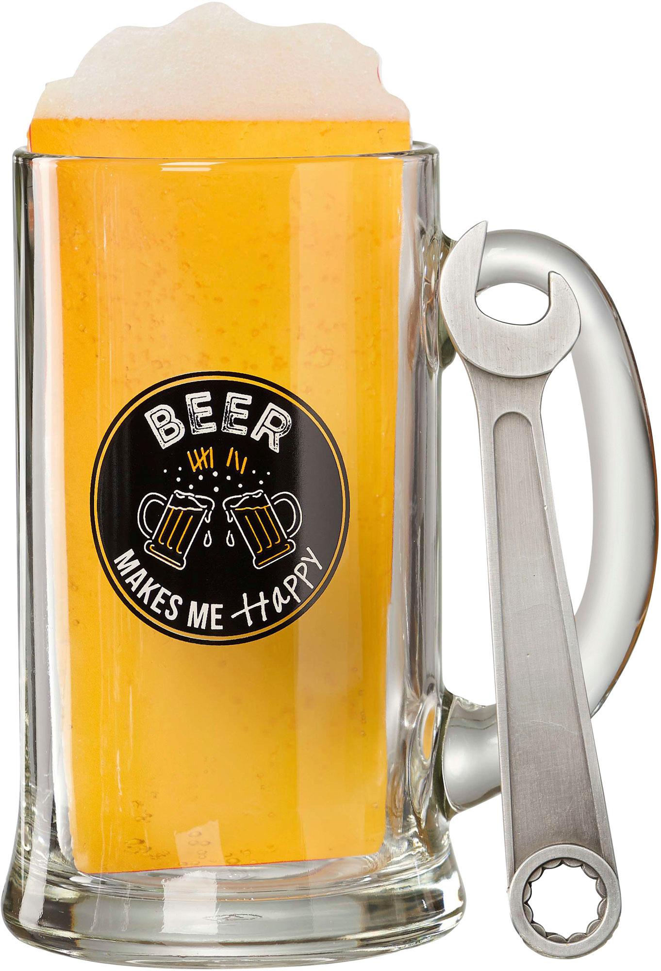 Ritzenhoff&Breker Bierkrug Beer Makes Me Happy Geschenkset 2-tlg.