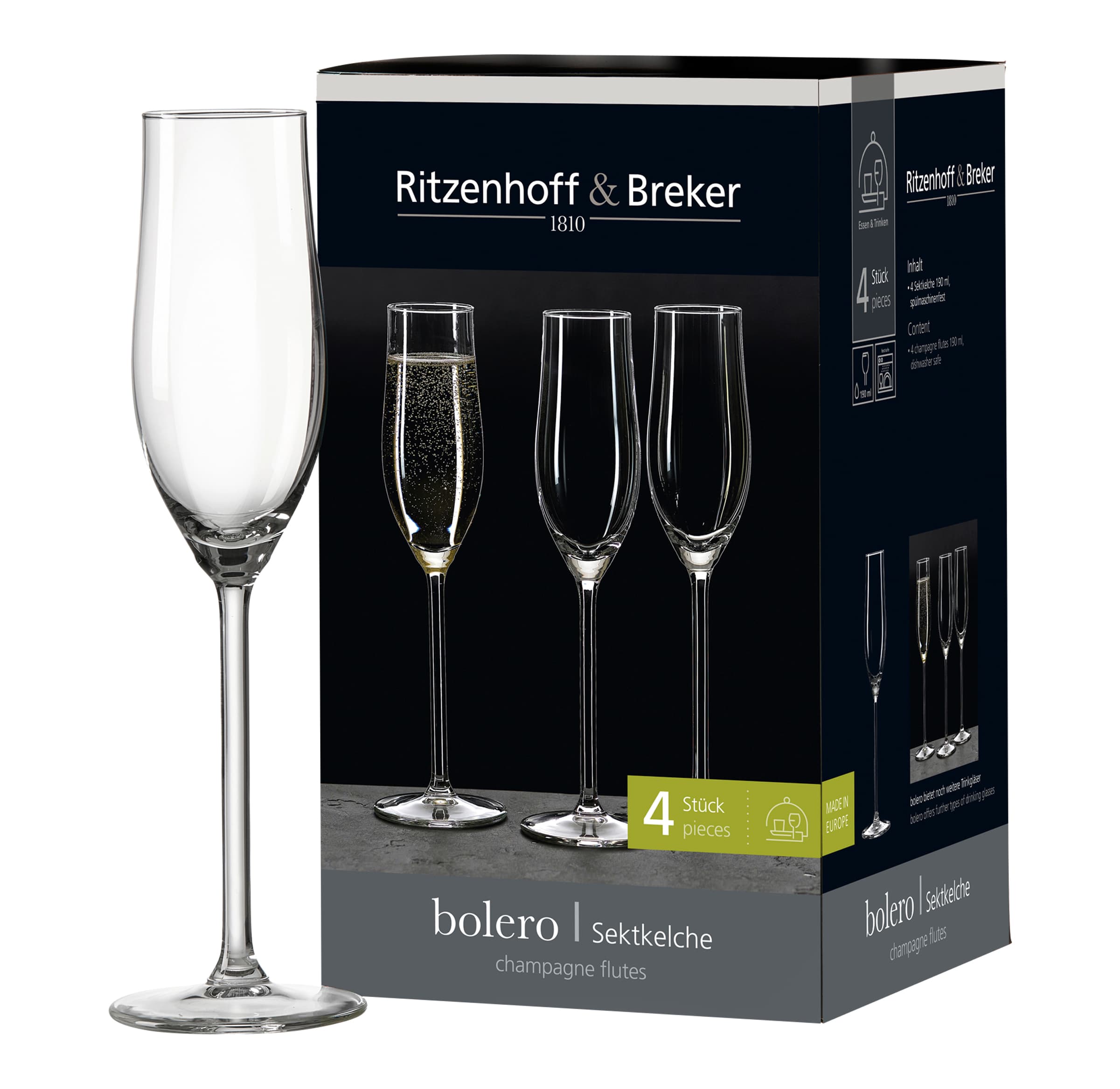 Ritzenhoff & Breker Sektkelch Bolero 190ml 4-tlg.