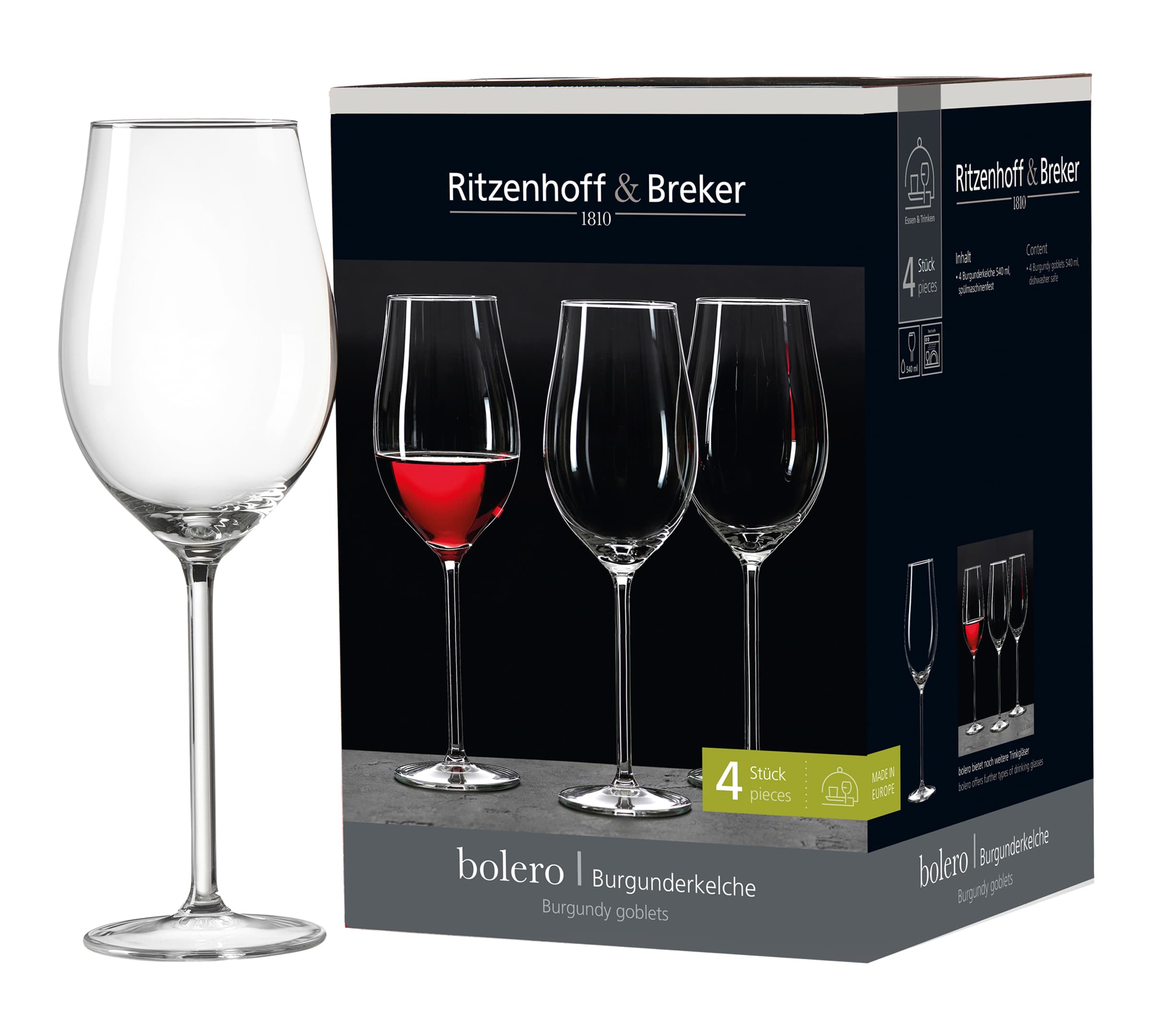 Ritzenhoff & Breker Burgunderkelch Bolero 540ml 4-tlg.