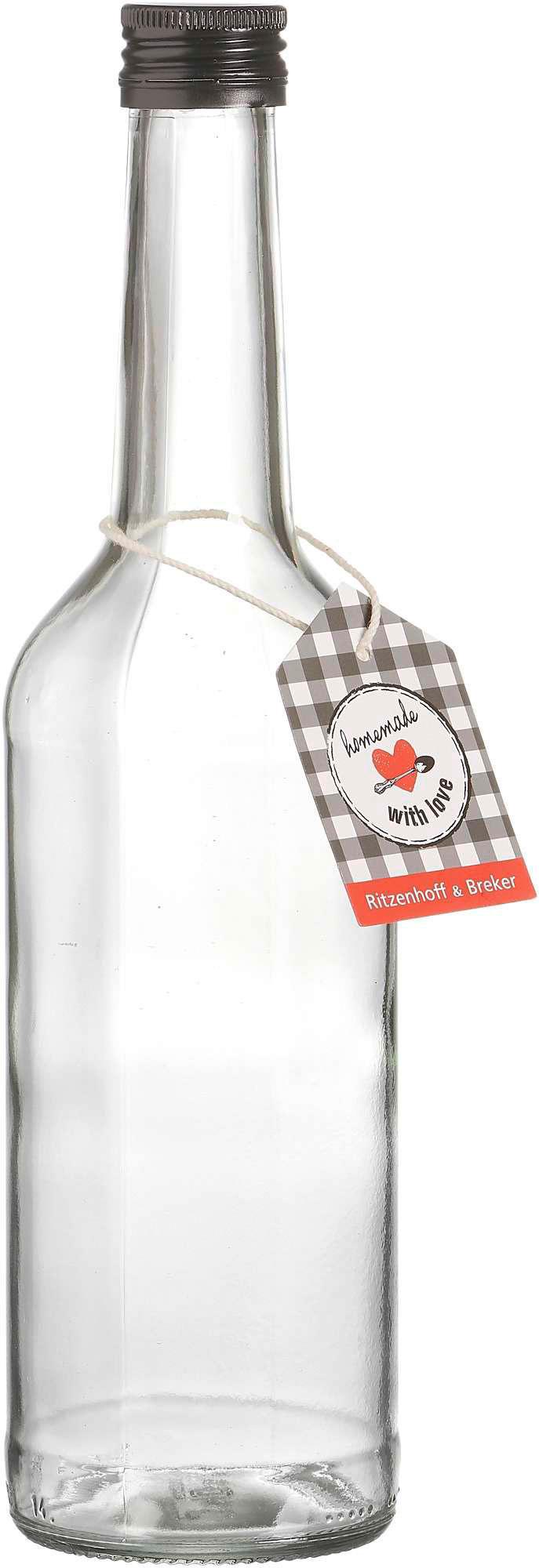 Ritzenhoff&Breker Glasflasche mit Schraubverschluss Emma 0,5l