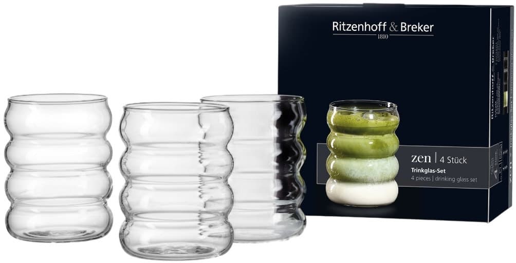 Ritzenhoff & Breker Trinkgläser Zen 300ml 4er Set