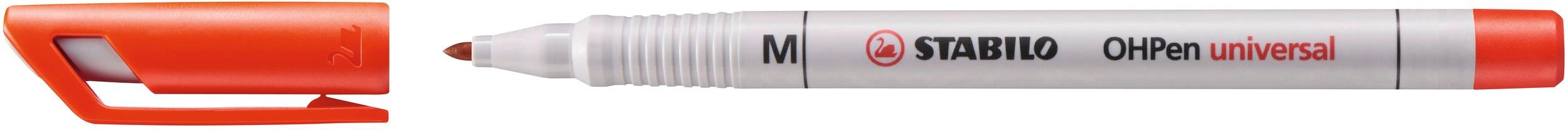Produktbild STABILO® Folienstift - STABILO OHPen universal - wasserlöslich medium - 4er Pack - grün, rot, blau, schwarz 3 von 7