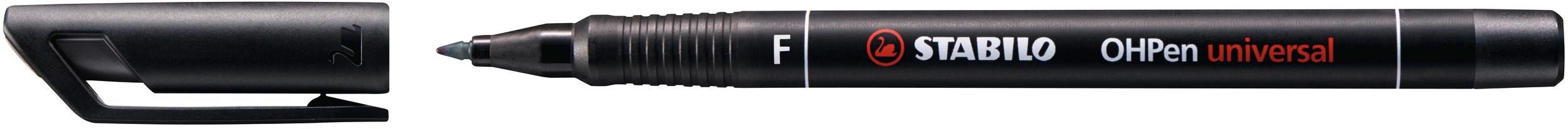 Produktbild STABILO® Folienstift - STABILO OHPen universal - permanent fein - 4er Pack - grün, rot, blau, schwarz 3 von 7