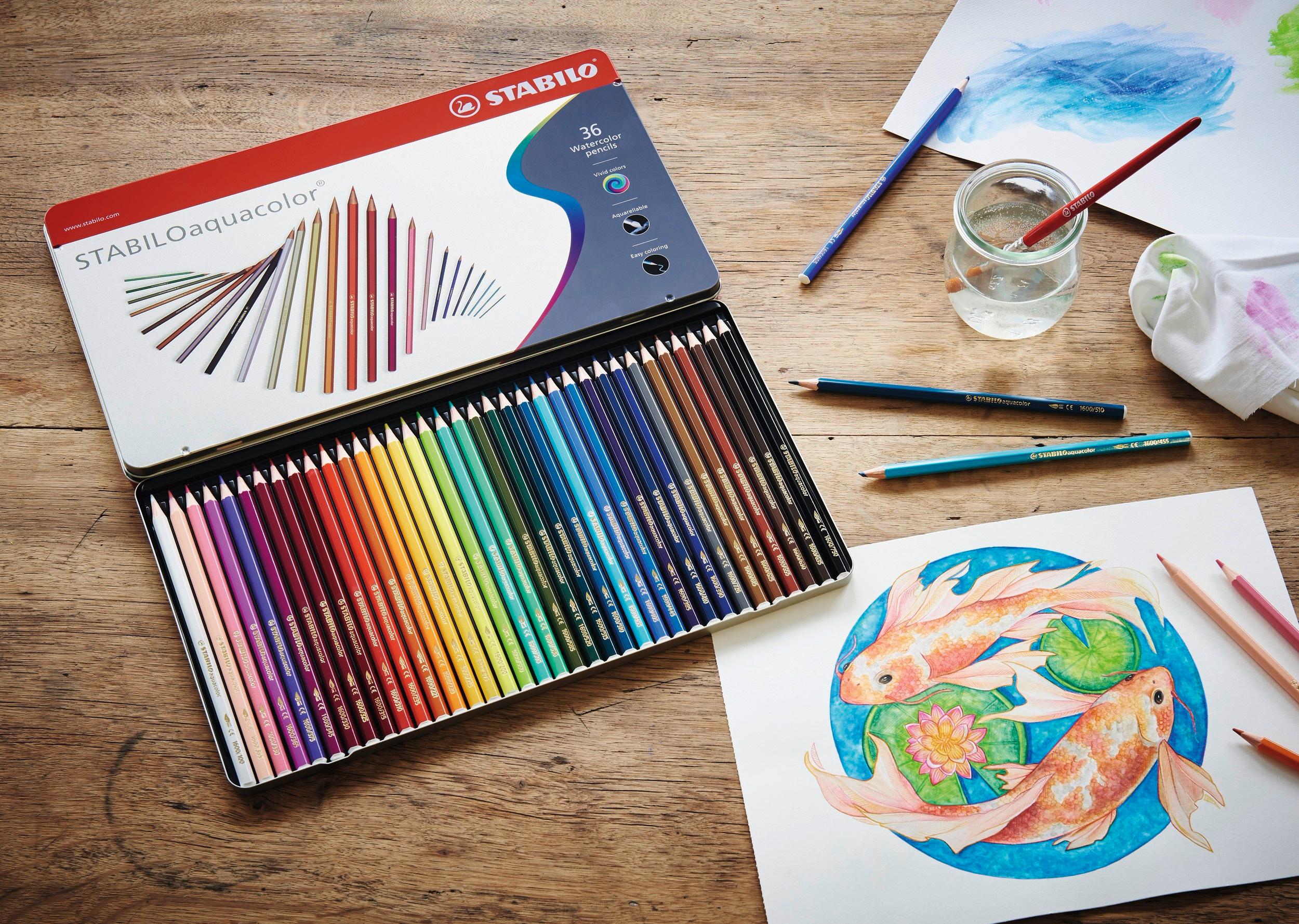 Produktbild STABILO® aquacolor Aquarell-Buntstift - 36er Metalletui 3 von 6
