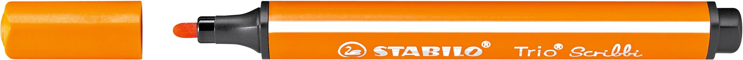 Produktbild STABILO® Gefederter Dreikant-Filzstift - STABILO Trio Scribbi - 8er Pack - mit 8 verschiedenen Farben 5 von 15