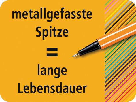 Produktbild STABILO® Fineliner - STABILO point 88 ColorParade - 20er Tischset in rot/orange- mit 20 verschiedenen Farben 4 von 13
