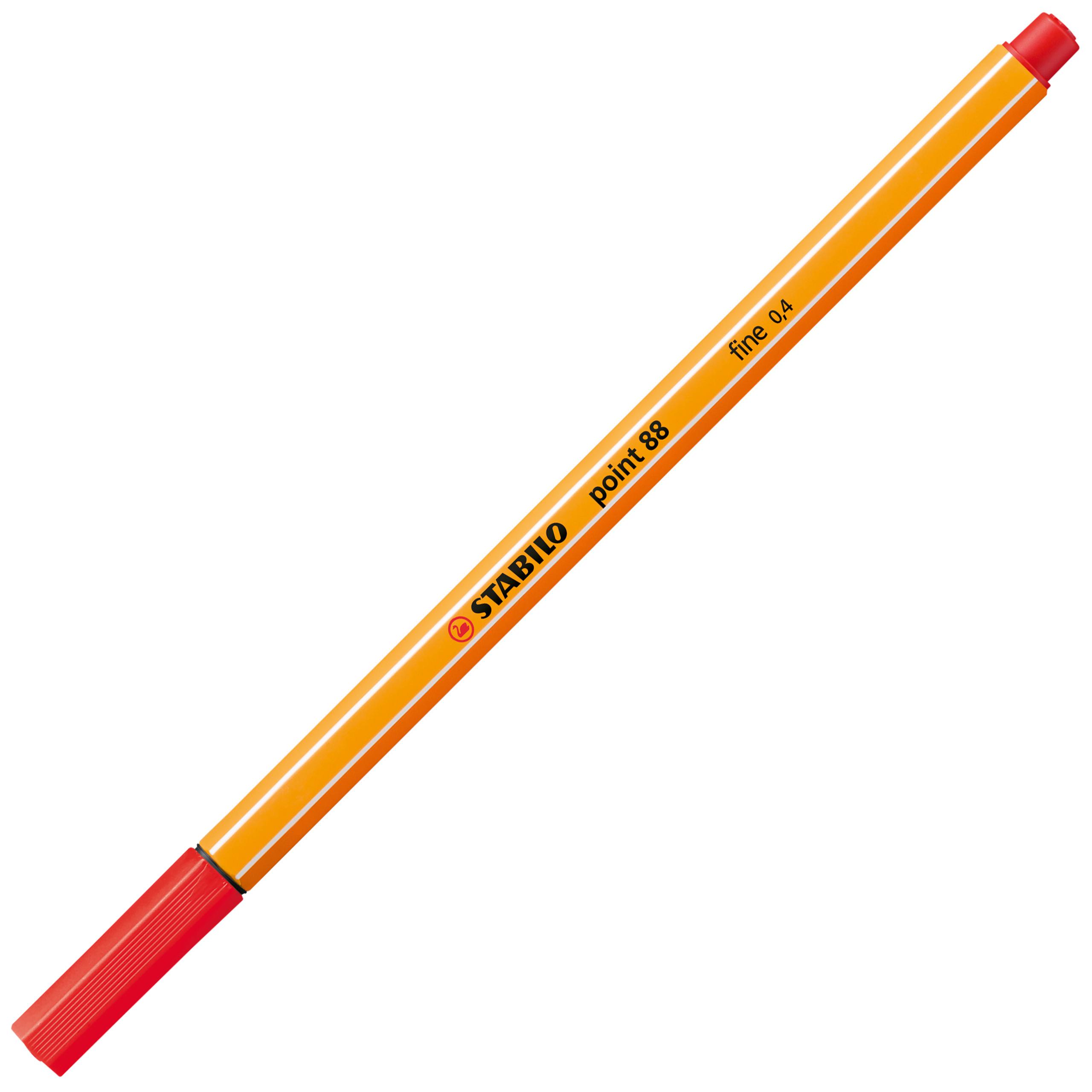 Produktbild STABILO® Fineliner - STABILO point 88 ColorParade - 20er Tischset in rot/orange- mit 20 verschiedenen Farben 10 von 13