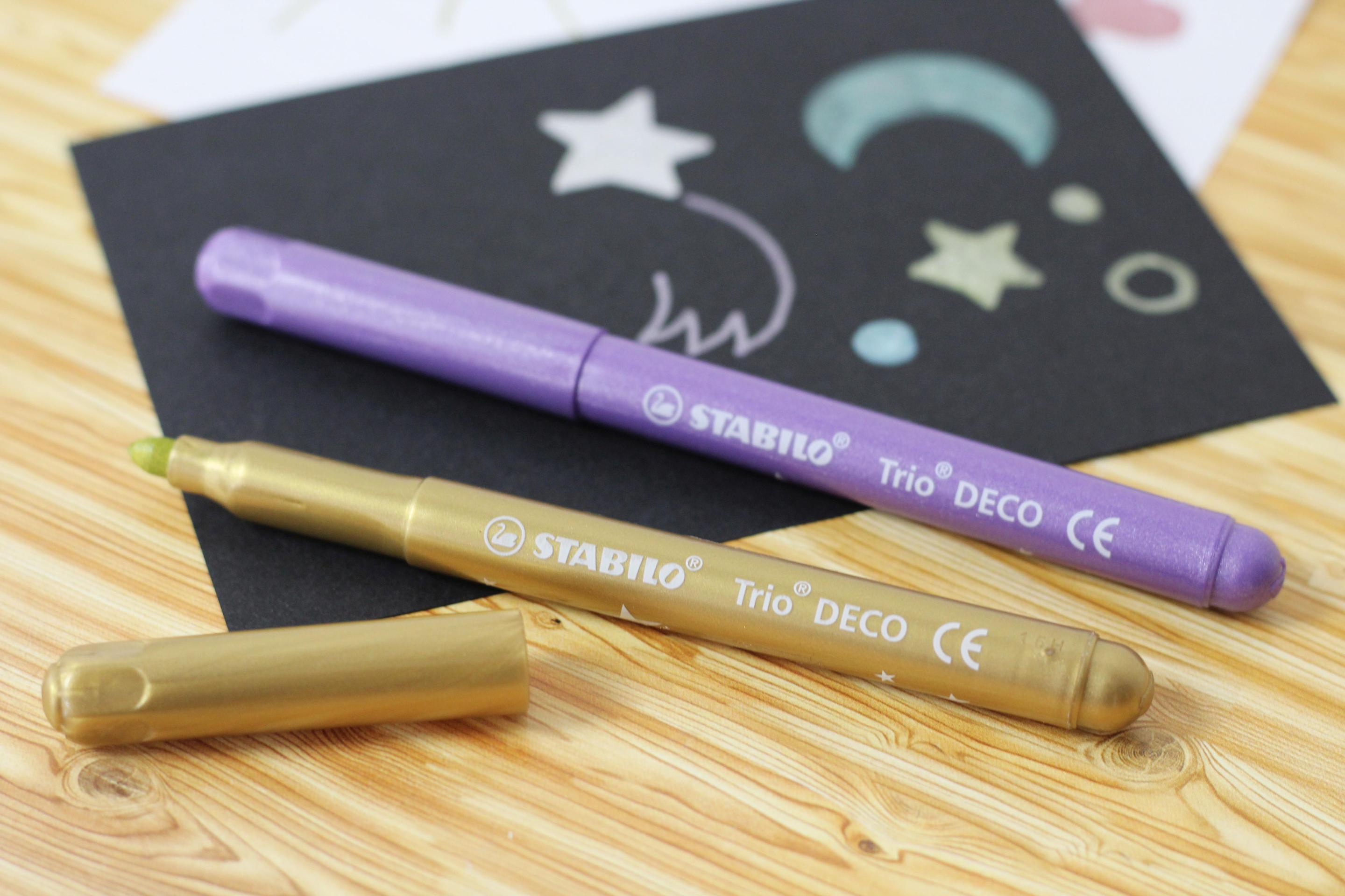 Produktbild STABILO® Metallic-Filzstift mit robuster XL-Spitze - STABILO Trio DECO - 8er Pack - mit 8 verschiedenen Farben 10 von 10