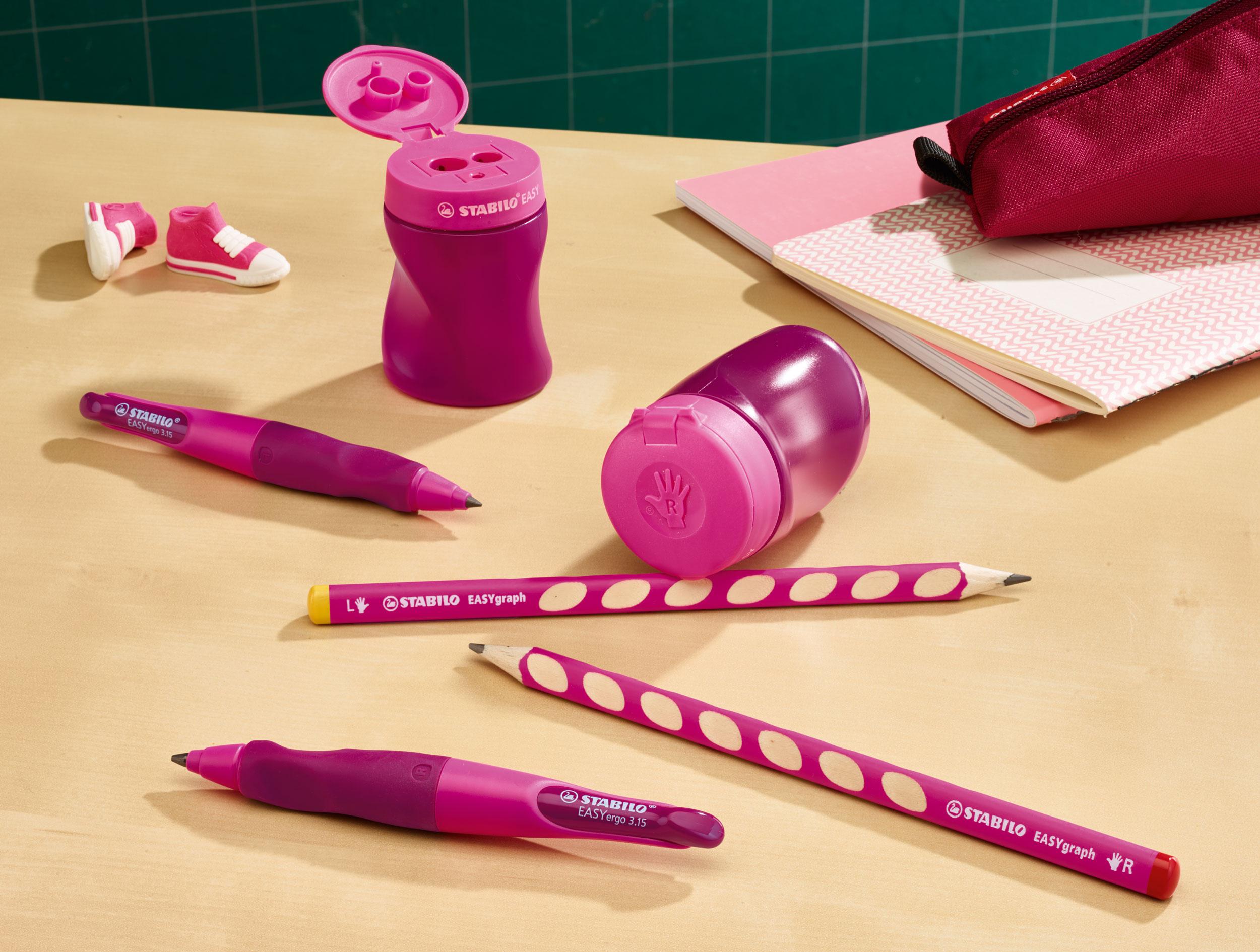 Produktbild STABILO Ergonomischer Dosen-Spitzer für Linkshänder - STABILO EASYsharpener - 3 in 1 - pink 8 von 9