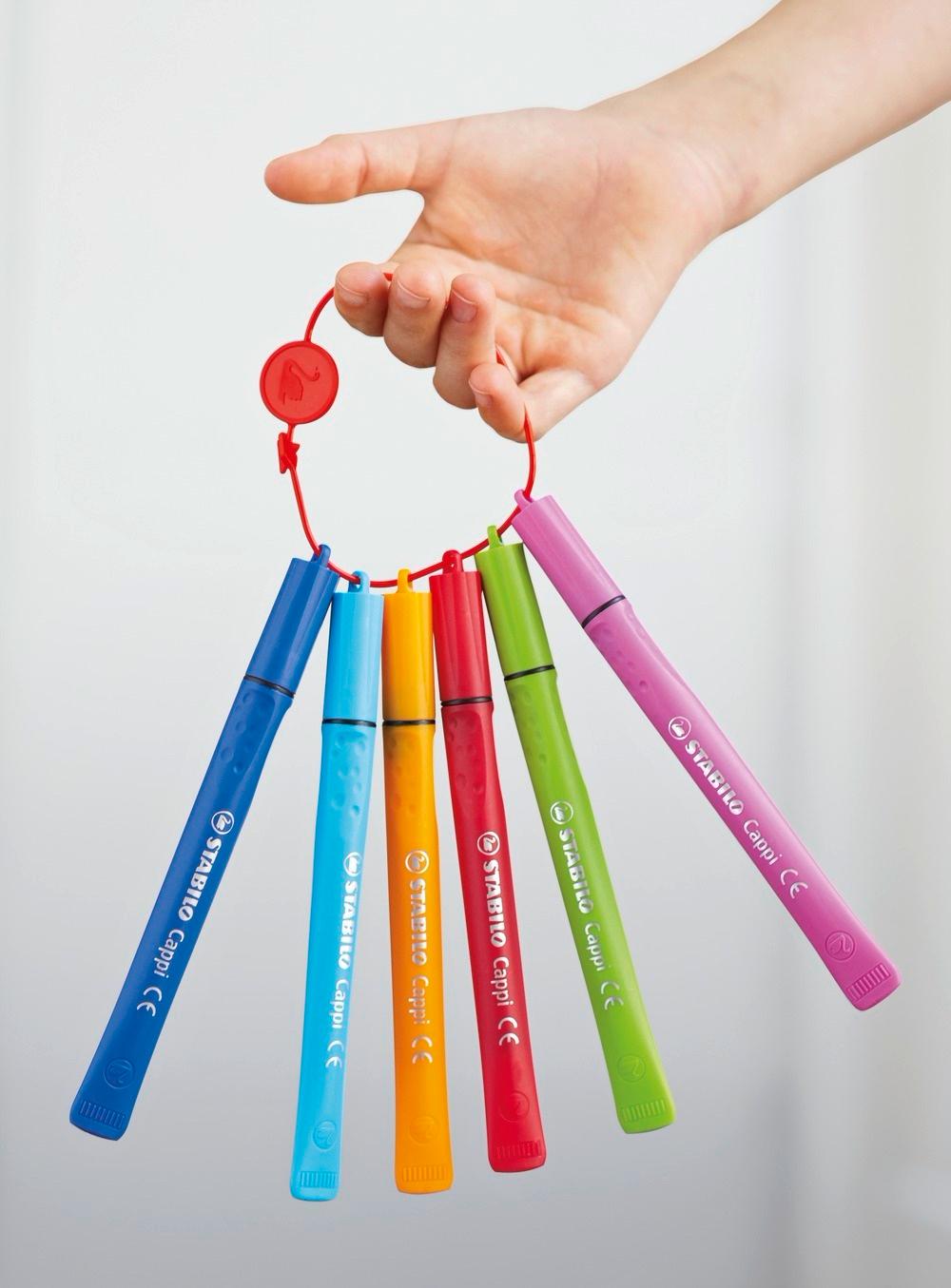 Produktbild STABILO® Filzstift mit Kappenring - STABILO Cappi - 12er Pack - mit 12 verschiedenen Farben 8 von 14