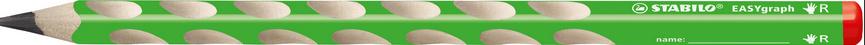 STABILO® Ergonomischer Dreikant-Bleistift für Rechtshänder - STABILO EASYgraph in grün - Einzelstift - Härtegrad HB