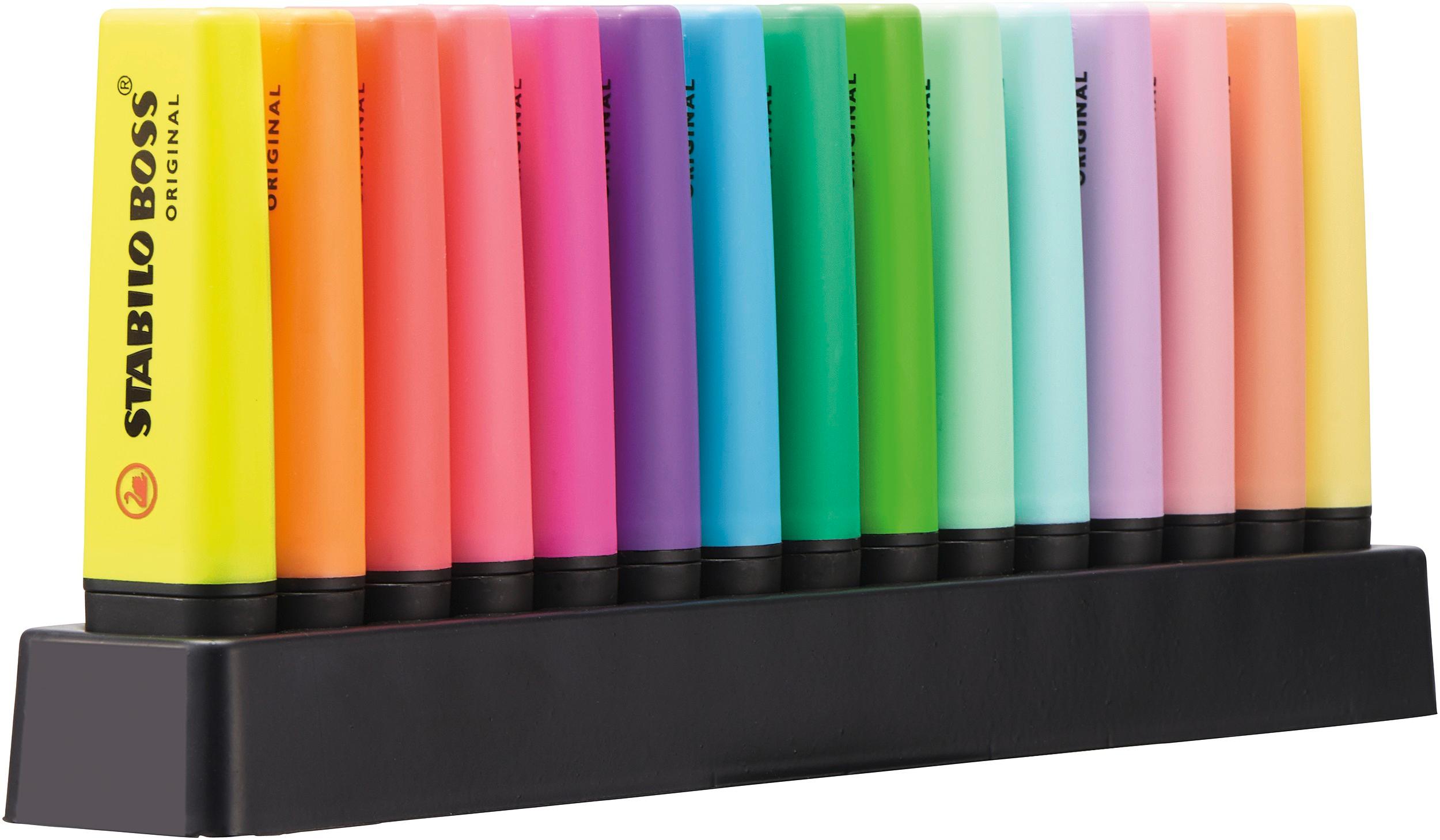 Produktbild STABILO® Textmarker - STABILO BOSS ORIGINAL - 15er Tischset - 9 Leuchtfarben, 6 Pastellfarben 4 von 11