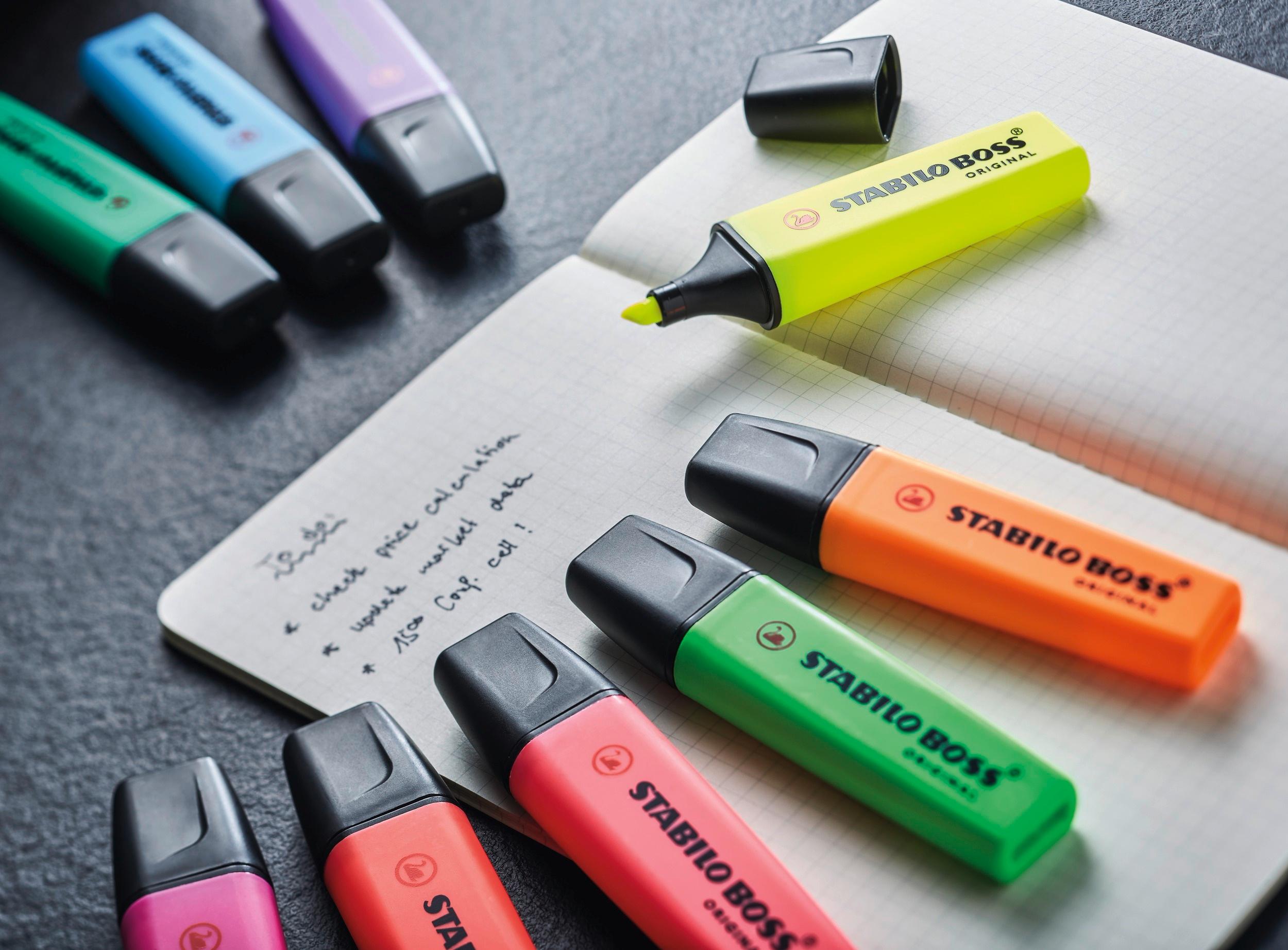 Produktbild STABILO® Textmarker - STABILO BOSS ORIGINAL - 15er Tischset - 9 Leuchtfarben, 6 Pastellfarben 7 von 11