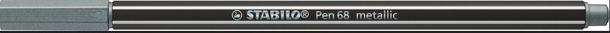 Produktbild STABILO® Premium Metallic-Filzstift - STABILO Pen 68 metallic - Einzelstift - silber 2 von 10