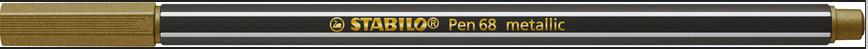 Produktbild STABILO® Premium Metallic-Filzstift - STABILO Pen 68 metallic - Einzelstift - gold 2 von 10