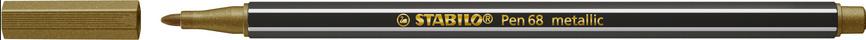 STABILO® Premium Metallic-Filzstift - STABILO Pen 68 metallic - Einzelstift - gold