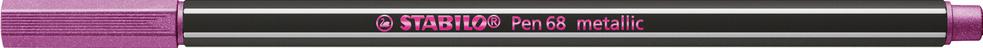 STABILO® Premium Metallic-Filzstift - STABILO Pen 68 metallic - Einzelstift - metallic rosarot