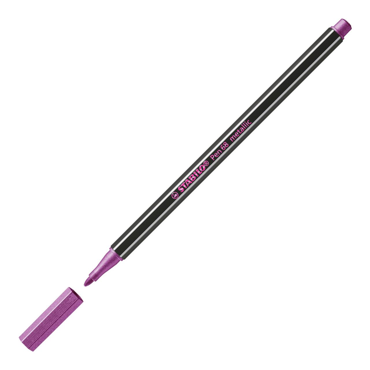 Produktbild STABILO® Premium Metallic-Filzstift - STABILO Pen 68 metallic - 6er Pack - mit 6 verschiedenen Metallic-Farben 4 von 8