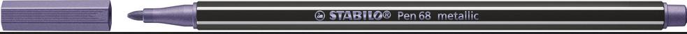Produktbild STABILO® Premium Metallic-Filzstift - STABILO Pen 68 metallic - Einzelstift - metallic violett 2 von 7