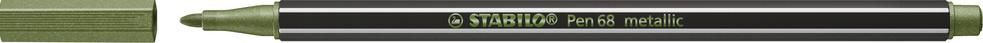 Produktbild STABILO® Premium Metallic-Filzstift - STABILO Pen 68 metallic - Einzelstift - metallic hellgrün 2 von 7
