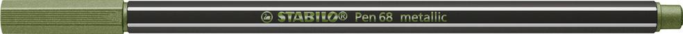 STABILO® Premium Metallic-Filzstift - STABILO Pen 68 metallic - Einzelstift - metallic hellgrün