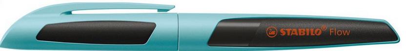 STABILO® Füller - STABILO Flow SPORTY in hellblau/schwarz - Einzelstift - inklusive Patrone