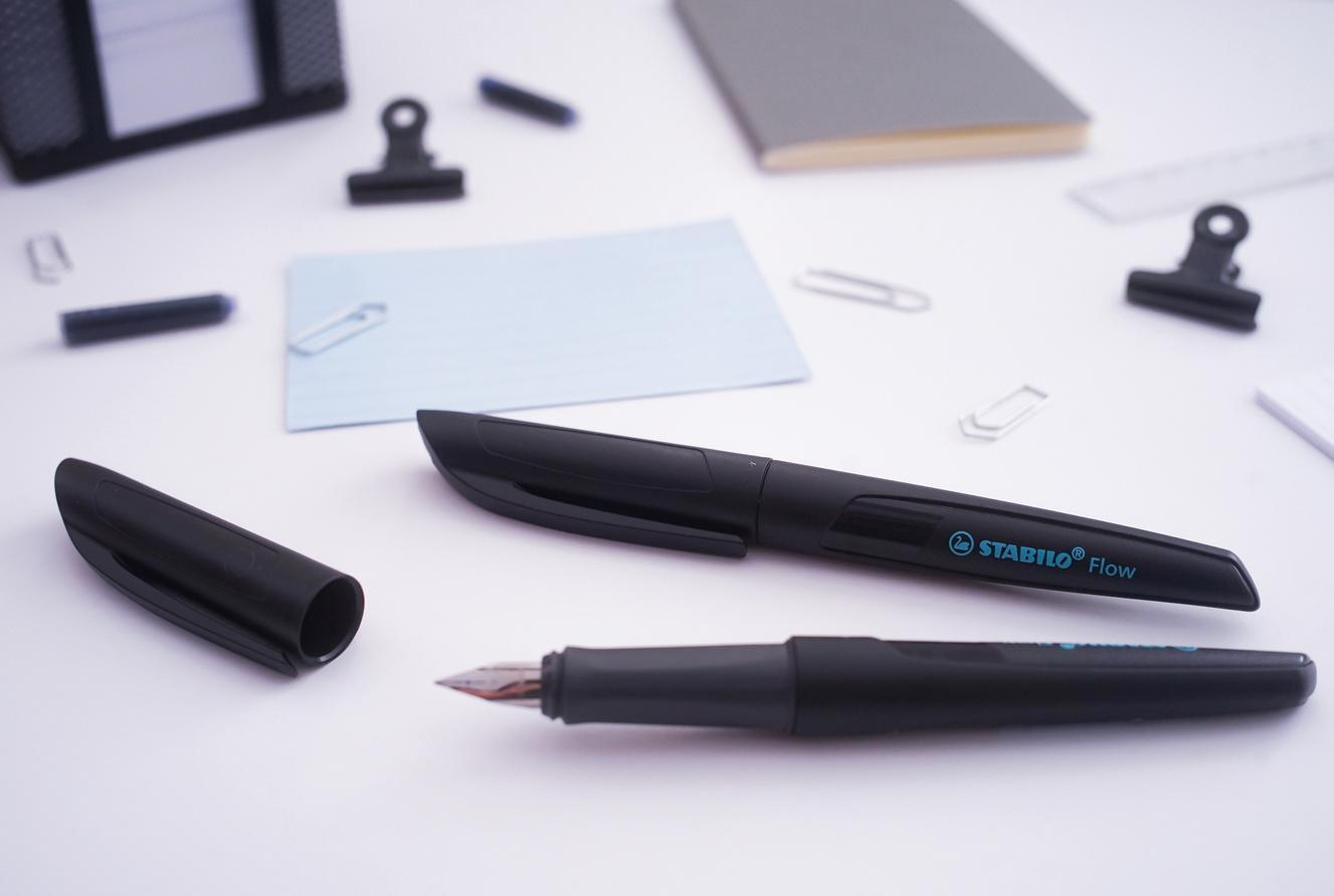 Produktbild STABILO® Füller - STABILO Flow ACTIVE in schwarz - Einzelstift - inklusive Patrone 3 von 9