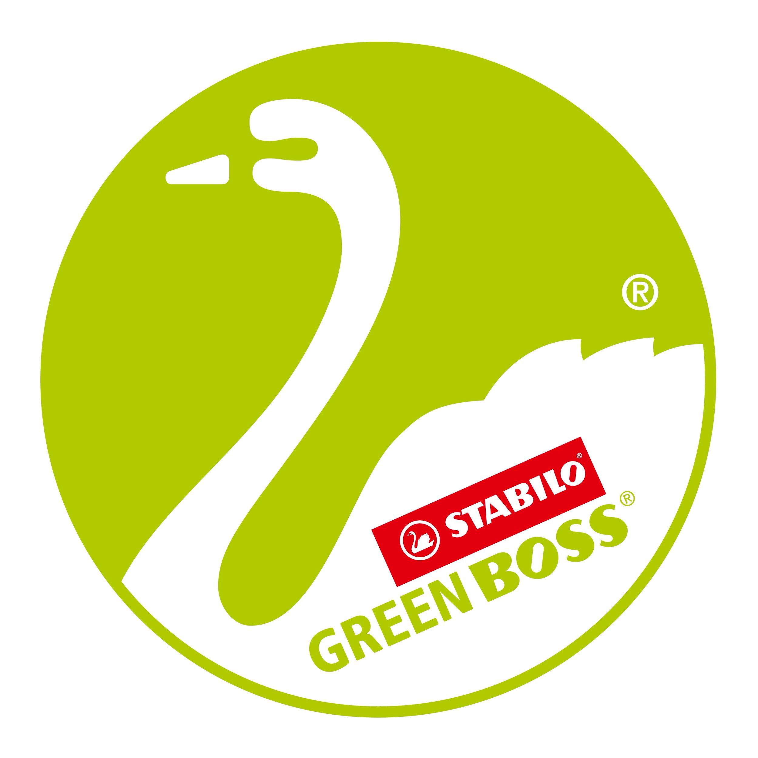 Produktbild STABILO® GREEN BOSS Textmarker Pastel - 4er Pack - Hauch von Minzgrün, rosiges Rouge, zartes Türkis und Schimmer von Lila 2 von 8