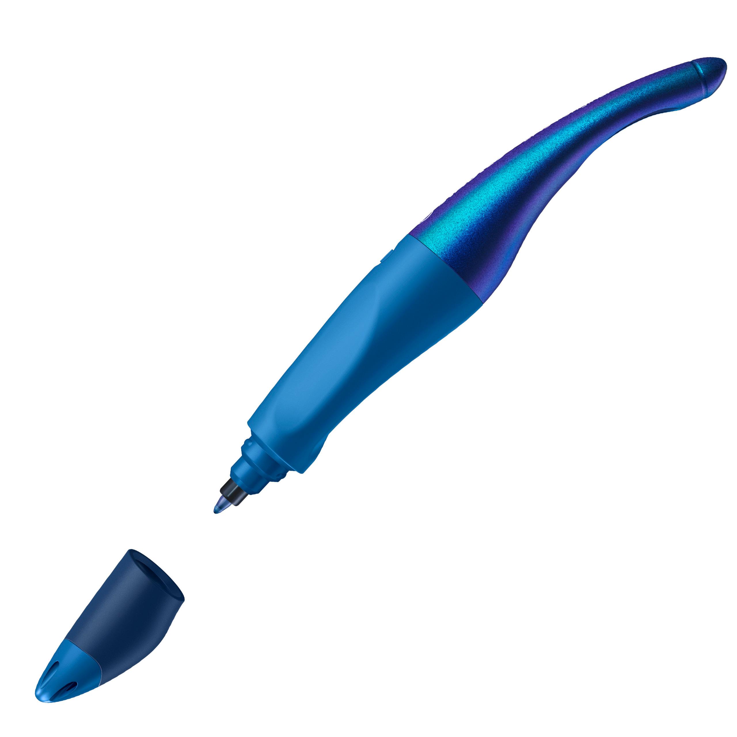 Produktbild STABILO® EASYoriginal Tintenroller für Rechtshänder - Holograph Edition in blau inklusive Patrone-Schreibfarbe blau (löschbar) 7 von 9