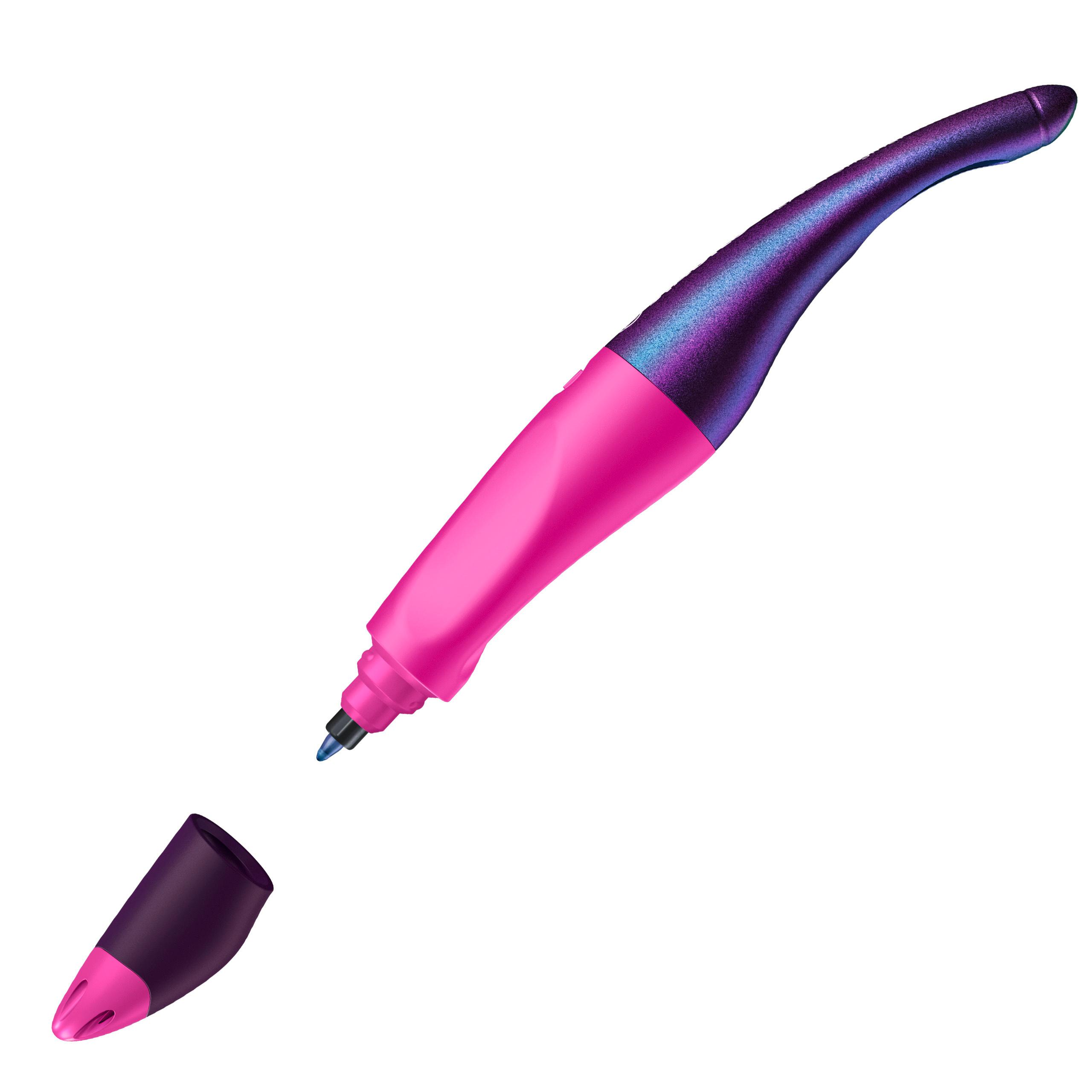 Produktbild STABILO® EASYoriginal Tintenroller für Rechtshänder - Holograph Edition in magenta inklusive Patrone-Schreibfarbe blau-löschbar 7 von 9