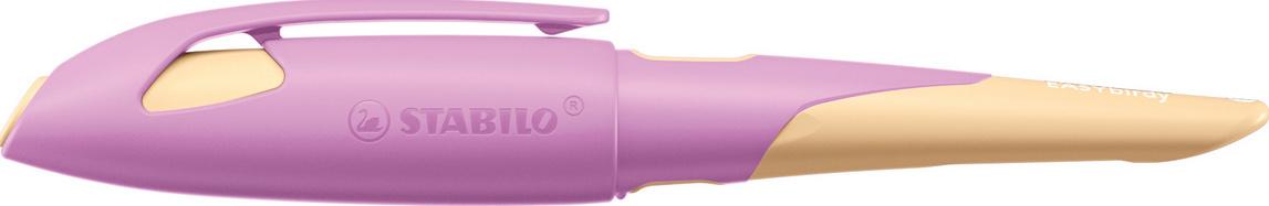 Produktbild STABILO® EASYbirdy Füller für Rechtshänder in soft pink/apricot inklusive Patrone - Schreibfarbe blau (löschbar) 2 von 8