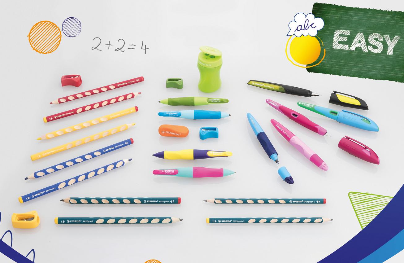 Produktbild STABILO® EASYergo Ergonomischer Druckbleistift  1.4mm neonlimonengrün/aquamarin 3 von 4