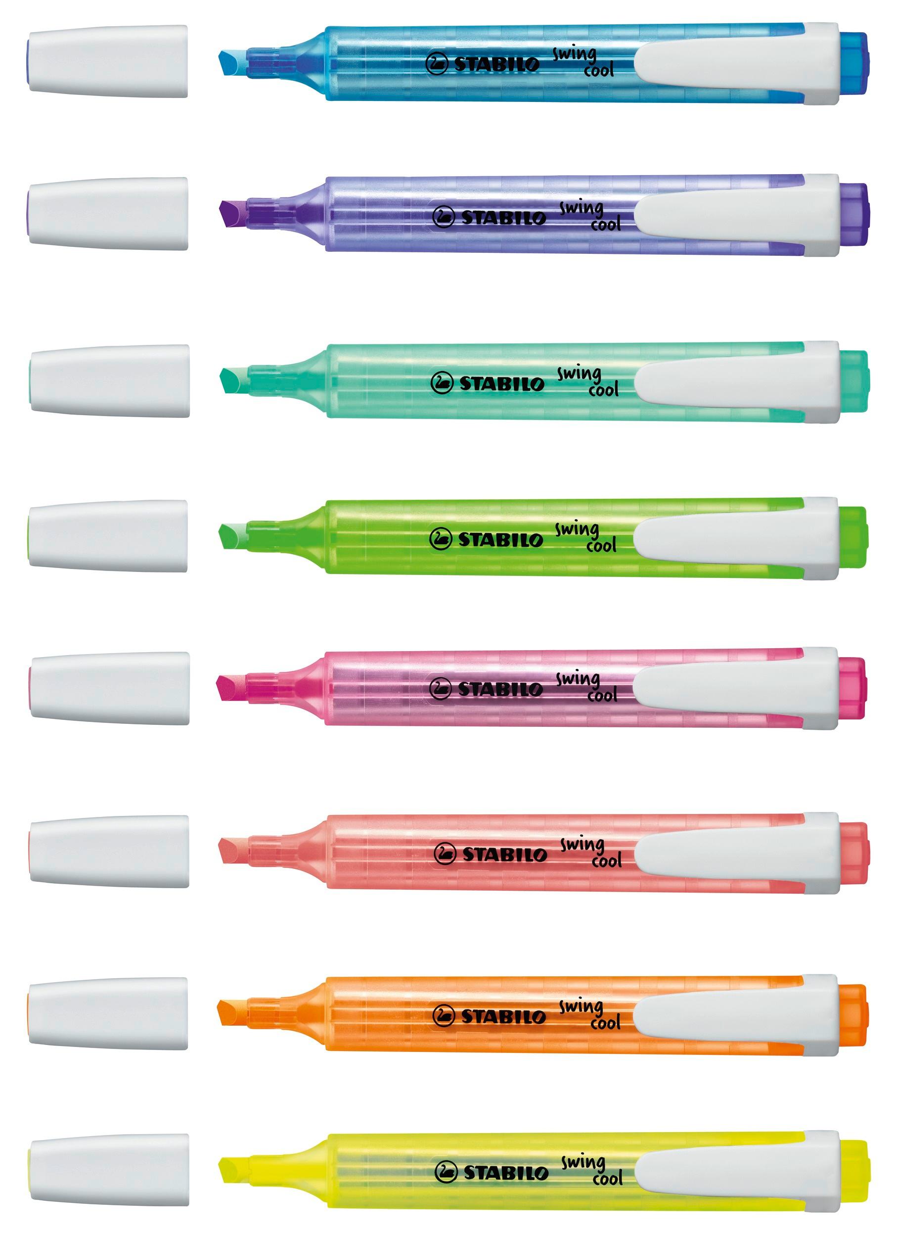 Produktbild STABILO® Textmarker - STABILO swing cool - 8er Pack - mit 8 verschiedenen pastell Farben 6 von 8