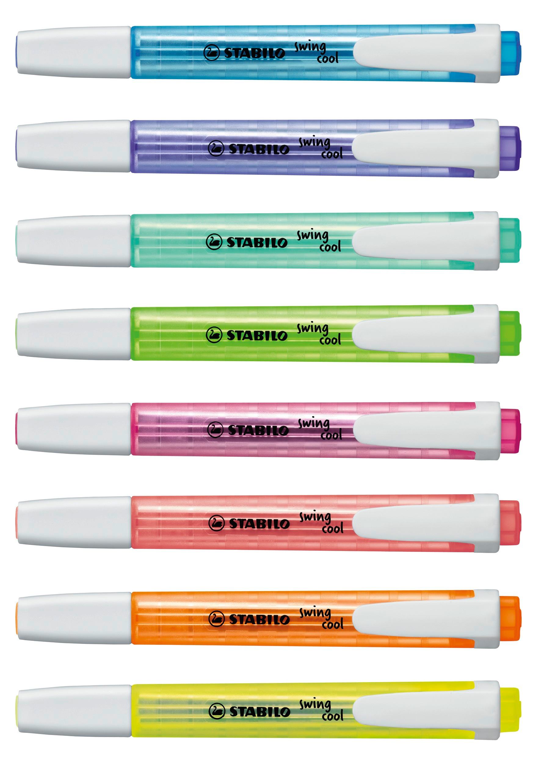 Produktbild STABILO® Textmarker - STABILO swing cool - 8er Pack - mit 8 verschiedenen pastell Farben 8 von 8